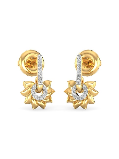 Eyes Solitaire Diamond Earrings-Candere by Kalyan Jewellers-tmf.edu.vn