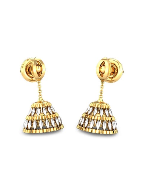 Traditional wear, Wedding and Party wear South Screw back alloy Gold Plated  Jhumki Earring for Women and Girls - VIGHNAHARTA - 3592088