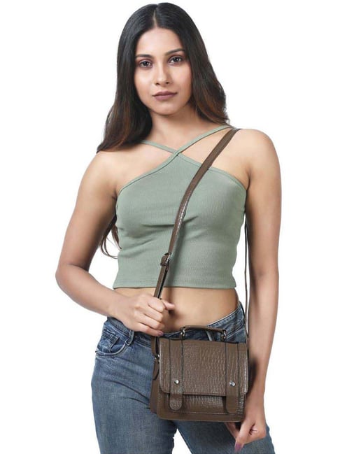 Buy Toteteca Blue Solid Large Messenger Bag Online At Best Price @ Tata CLiQ