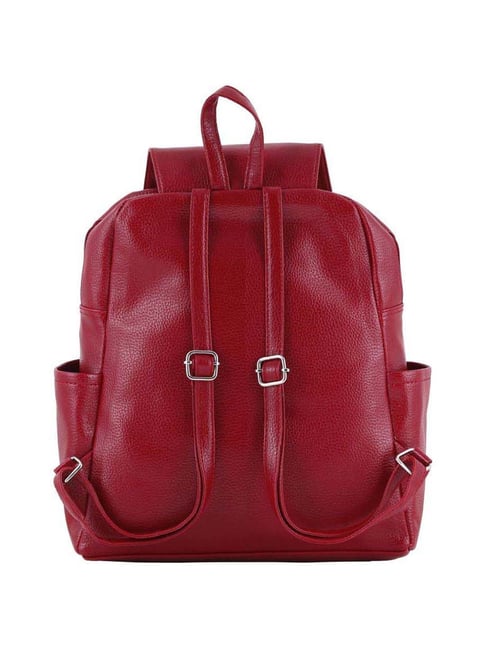 Red Pres Leather Backpack | Gold Presidents