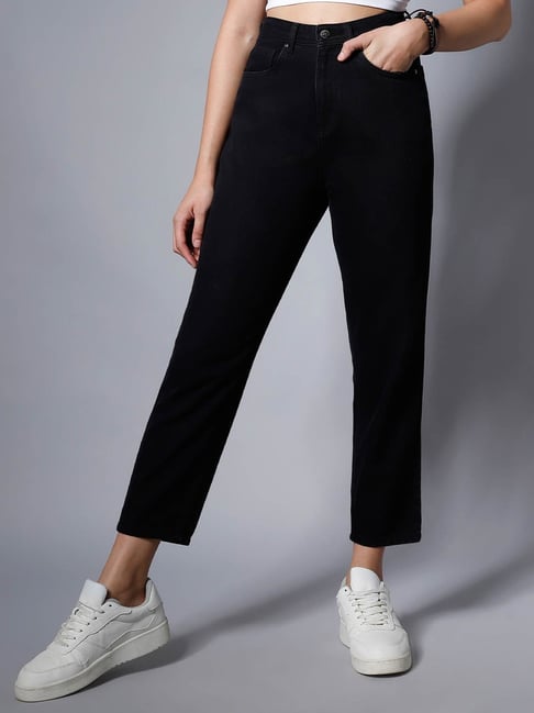 High Star Black Relaxed Fit High Rise Jeans-picture-45