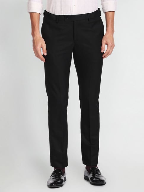 Buy Arrow Smart Flex Checkered Formal Trousers - NNNOW.com