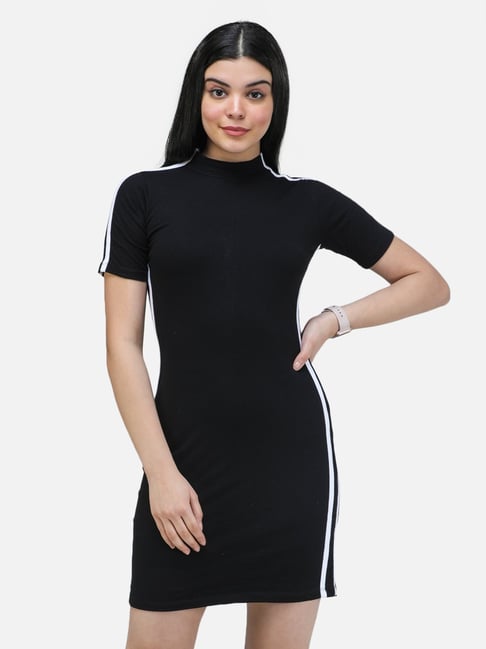 Scorpius Black Regular Fit Bodycon Dress-picture-24