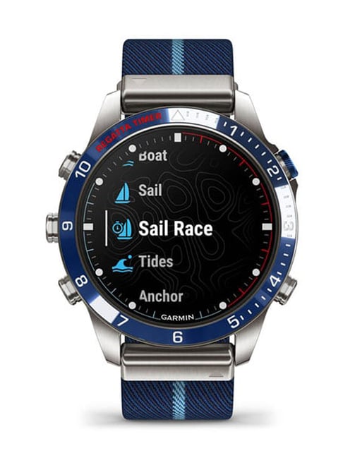 Garmin MARQ Captain Gen GPS Smartwatch with AMOLED Display Upto Days  Battery Life (Blue)