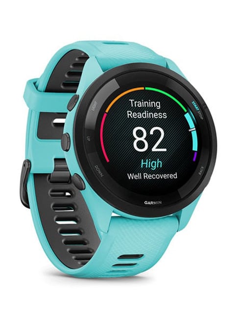 Garmin Forerunner 265 GPS Smartwatch with inch AMOLED Display Upto 13  Days Battery Life (Aqua)