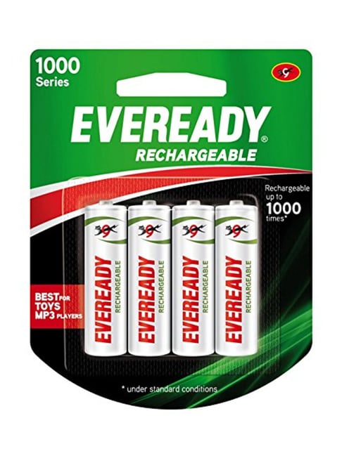 Eveready 1000 Series Rechargeable AA Battery (Pack of 4) - Price History