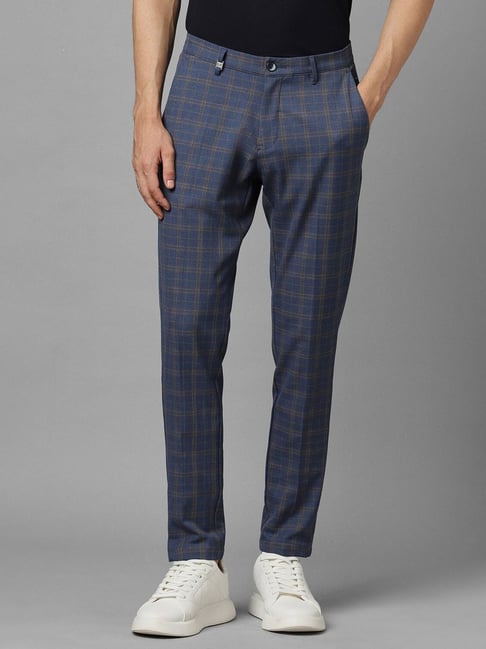 Lars Amadeus Men's Plaid Dress Pants Casual Slim Fit Checkered Business  Trousers - Walmart.com