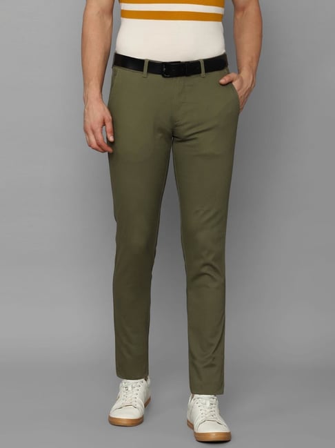 Buy Louis Philippe Men Slim Fit Olive Print Fromal Trousers Online - Lulu  Hypermarket India