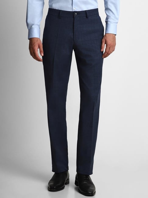 Buy Navy Blue Formal Pants In India At Best Prices Online  Tata CLiQ