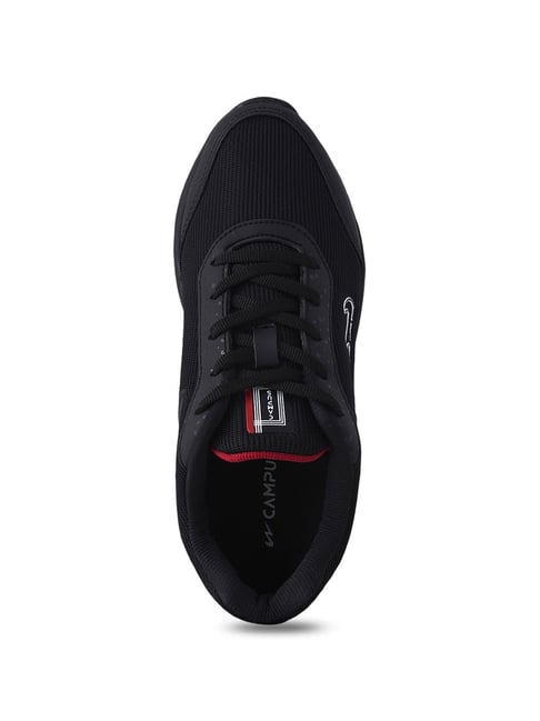 Campus Men's Cato Black Running Shoes