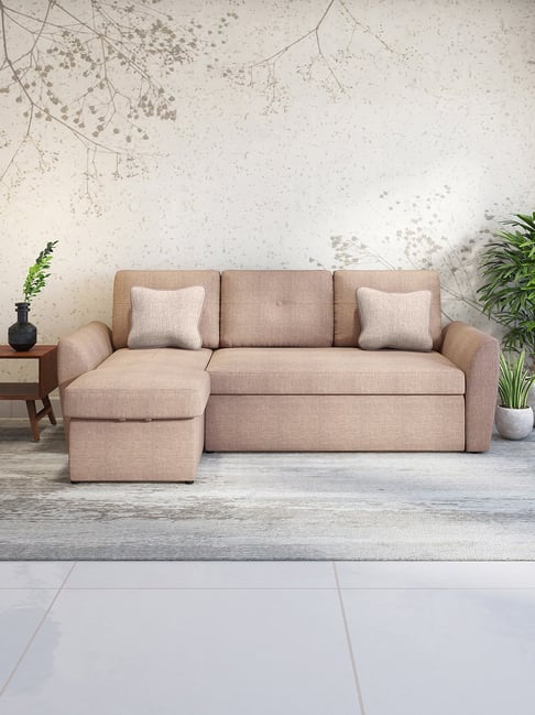 Durian Remington Sand Brown Fabric 3 Seater Sofa-picture-22