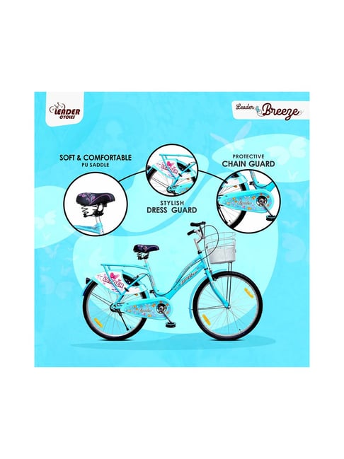 Leader LadyBird Breeze Bicycles Aqua Blue Size 26T