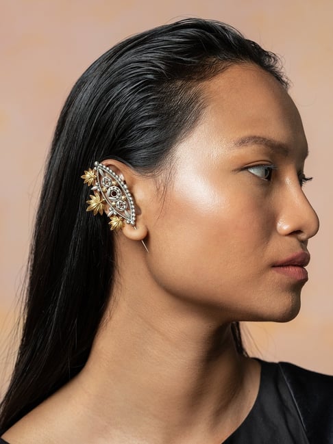 Taki Ear Piece, Gold or Silver – Una