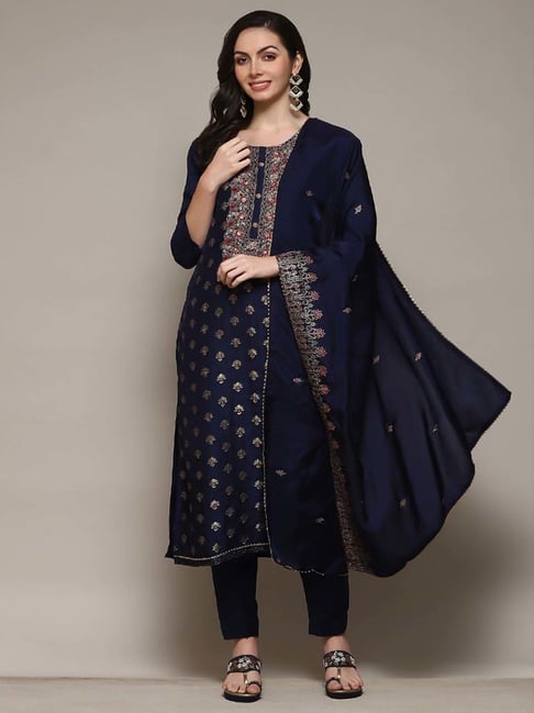 Grand Looking Cotton Floral Print Salwar Suit Dupatta Material  (Un-stitched) - Season Bazaar