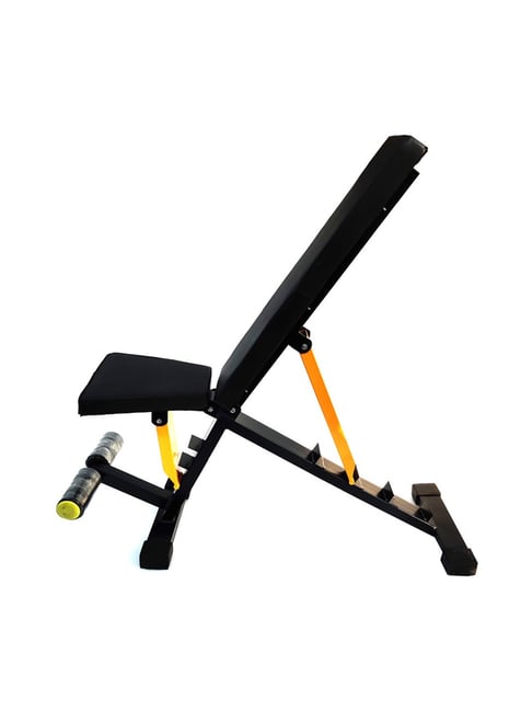 Protoner Heavy Duty Weight Lifting Bench (Black) Size 122x30x30