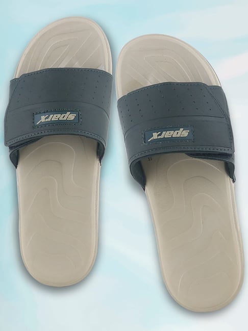 Sparx Men's Teal Blue Slides