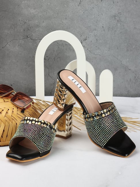 Elle Women's Black Ethnic Sandals-picture-20