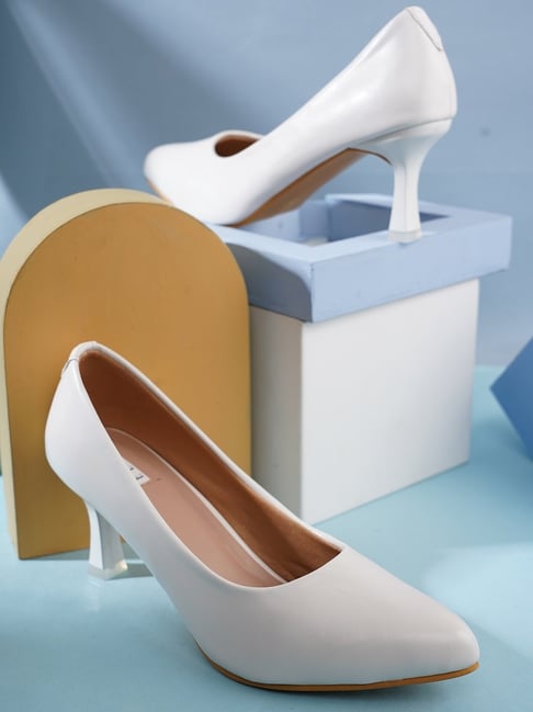 Ankle Strap Stiletto Women Nude Shoes High Heels White Pumps - China White  Pumps and Ladies Shoes price | Made-in-China.com