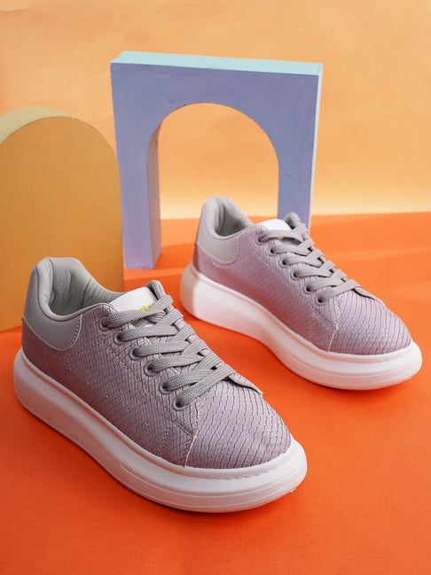 Buy Bonkerz by Iconics Women's Grey Sneakers for Women at Best - Main Image