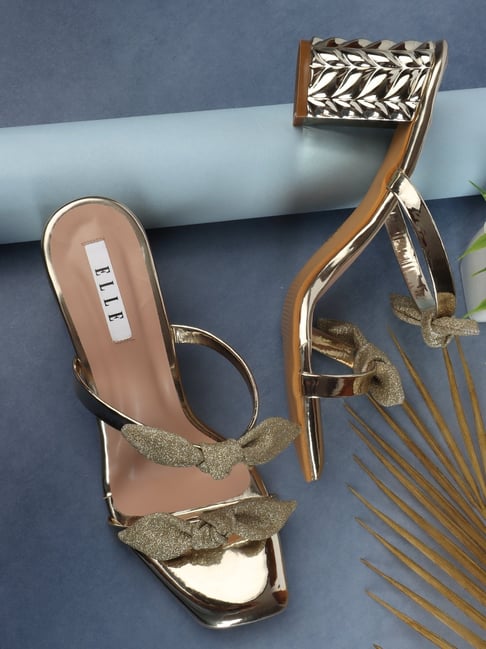 Gold casual online sandals