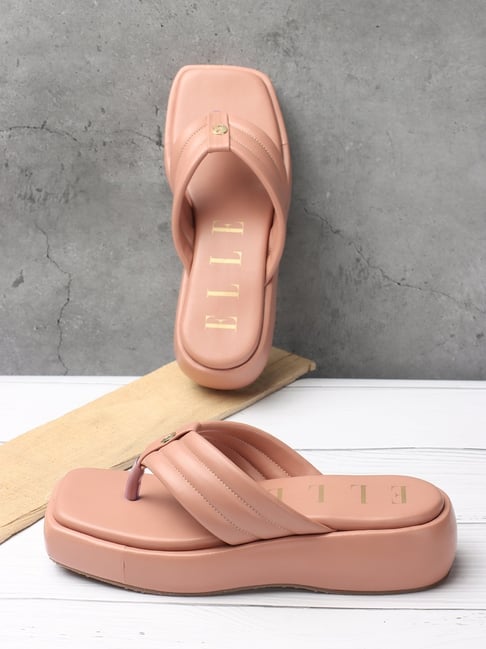 Elle Women's Peach Thong Sandals