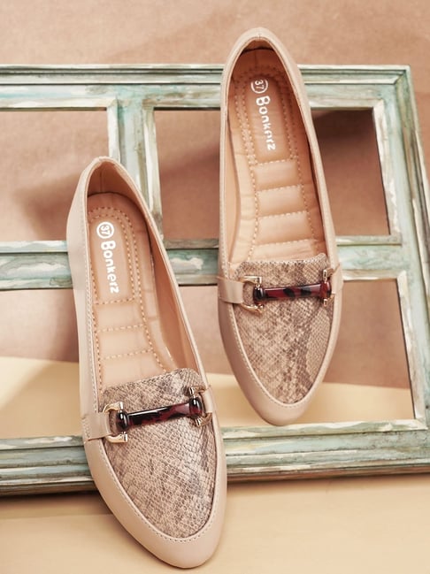 Buy Bonkerz by Iconics Women's Beige Casual Loafer for Women at