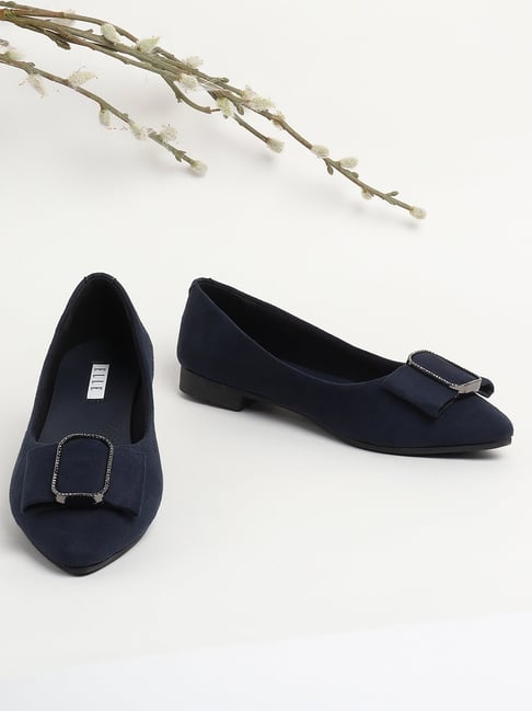 Buy Elle Women's Navy Flat Ballets for Women at Best Price Tata CLiQ