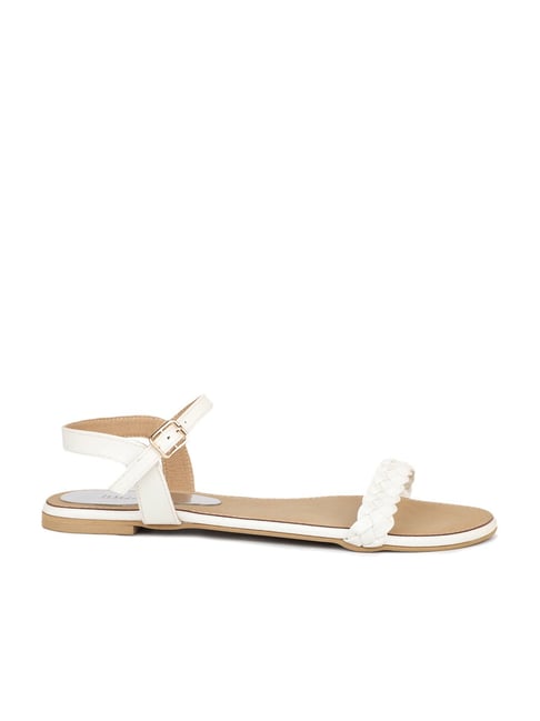 LYNLEY White Strappy Square Toe Sandal | Women's Sandals – Steve Madden