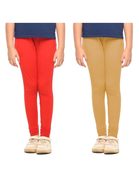 Plain Red Lyra ankle length leggings at Rs 220 in Ahmedabad | ID:  22632952130