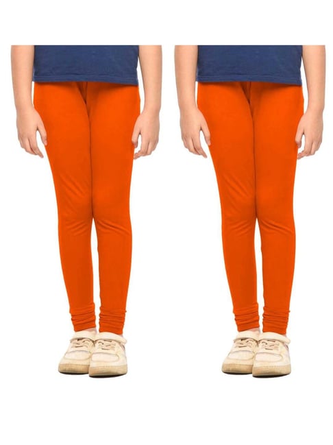 Kids orange leggings hotsell