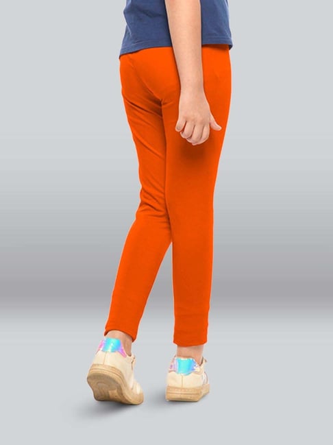 Kids orange leggings hotsell