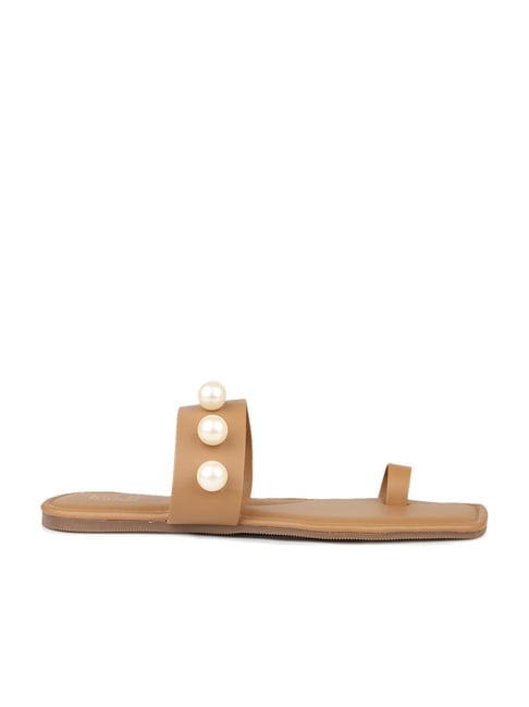 Inc.5 Women's Dark Beige Toe Ring Sandals-picture-45