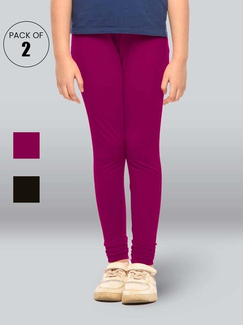 Pink Mid Waist Lux Lyra Plain Cotton Leggings, Slim Fit, Casual Wear at Rs  220 in Pune