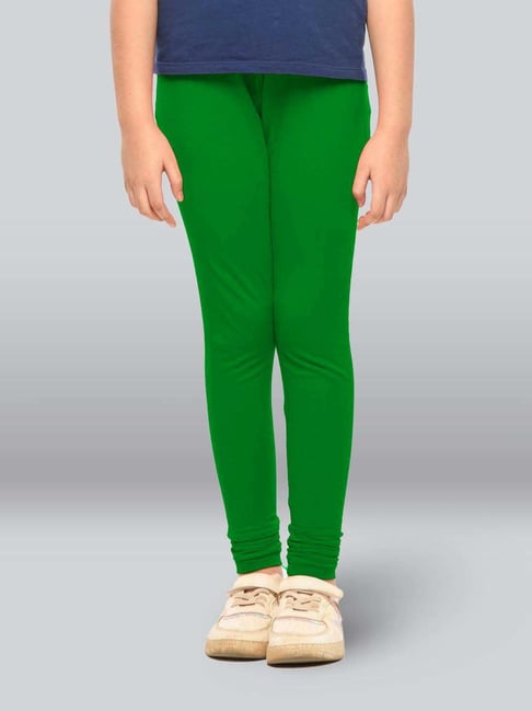 Buy Lyra Kids Green Skinny Fit Leggings for Girls Clothing Online Tata CLiQ