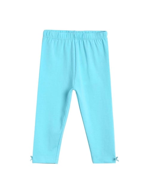 Juniors by Lifestyle Kids Blue Cotton Printed Jeggings