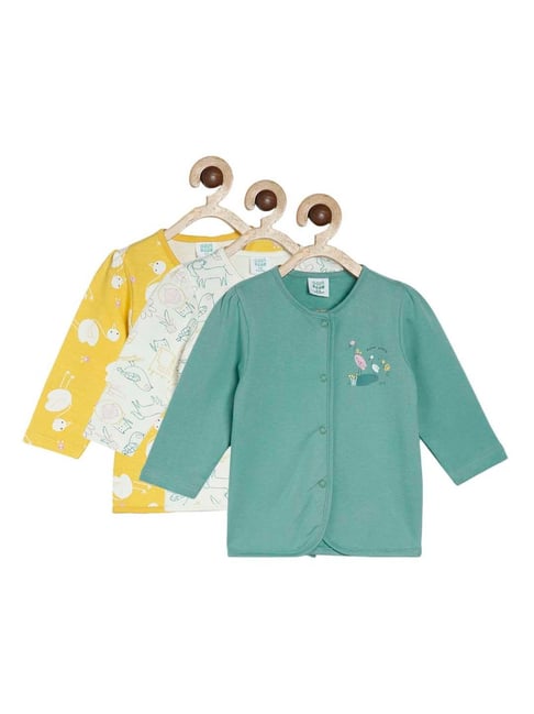 MINIKLUB Kids Multicolor Cotton Printed Full Sleeves Shirt (Pack of 3)-picture-30