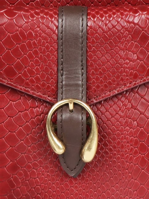 HIDESIGN Women's Sling Bag (Red) : : Fashion