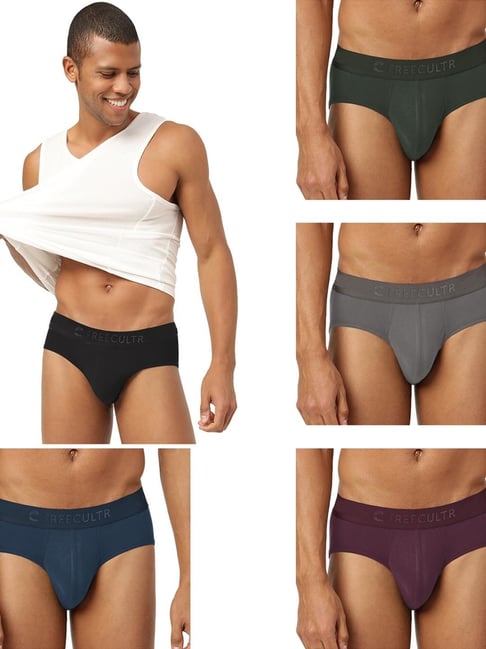 Freecultr Multi Comfort Fit Briefs - Pack of 5-picture-28