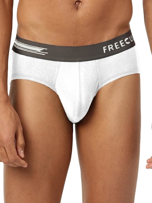 Buy Freecultr Grey & Smoke Grey Printed Briefs - Pack of 2 for Men's Online  @ Tata CLiQ