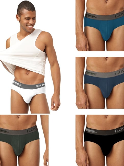 Freecultr Multi Comfort Fit Briefs - Pack of 5-picture-34