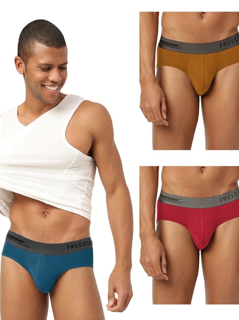 Freecultr Multi Comfort Fit Briefs - Pack of 3-picture-36