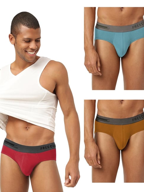 Freecultr Multi Comfort Fit Briefs - Pack of 3-picture-37