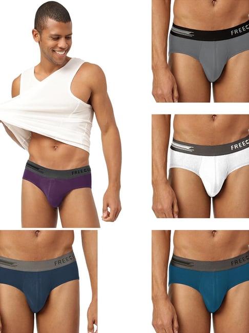 Freecultr Multi Comfort Fit Briefs - Pack of 5-picture-35