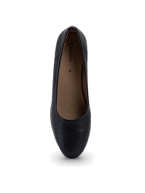 Leather Khadims Pump Shoe Khadim Women's Black Formal Pumps