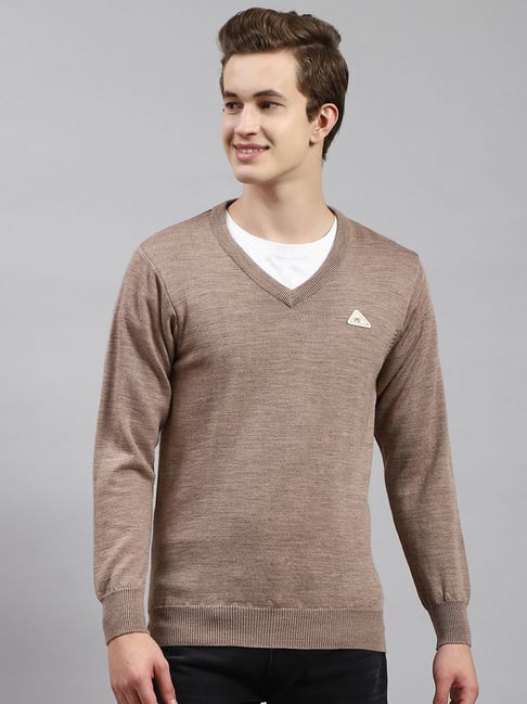 Monte Carlo Brown Regular Fit Pullover-picture-25