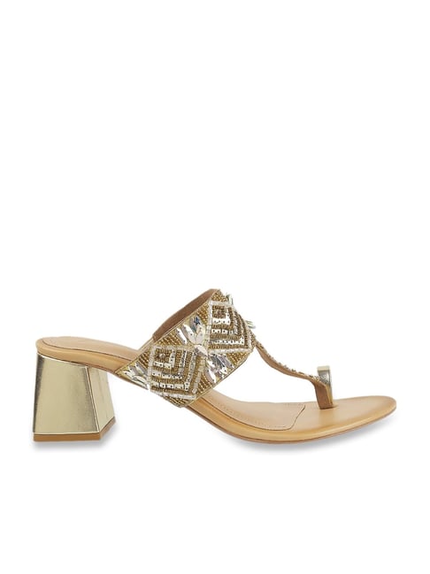 Catwalk Glitter H-Strap Wedges (Gold) in Kota-Rajasthan at best price by  New Sandle House - Justdial