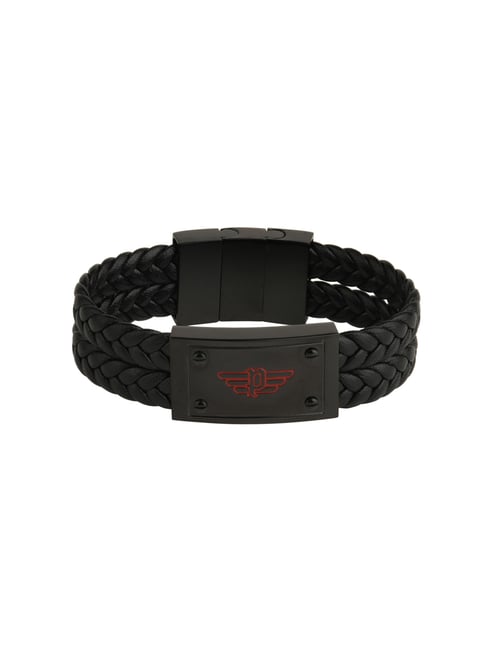 Police Classic Black Bracelet for Men-picture-11
