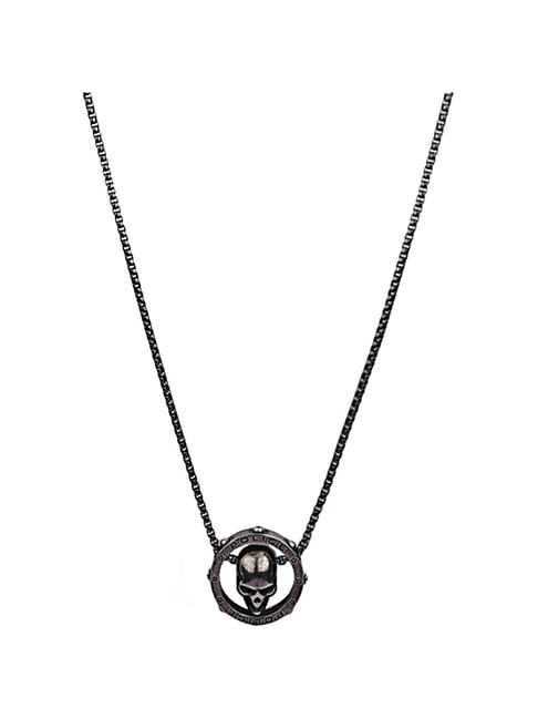 Stainless Steel 35mm Skull Necklace on 28 Inch 5mm Box Chain – West Coast  Jewelry