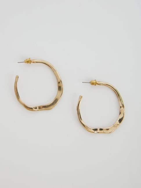 Buy Jewels Galaxy Elegant Circular Unique Metal Brilliant Drop Earrings For  Women Online