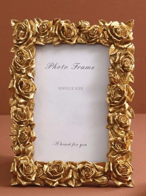Art Street Gold Engineered Wood Swing Fashion Resin Vintage Photo Frame